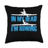 Rowing Lover Funny I'm Rowing Rower Boat Expert Graphic Throw
