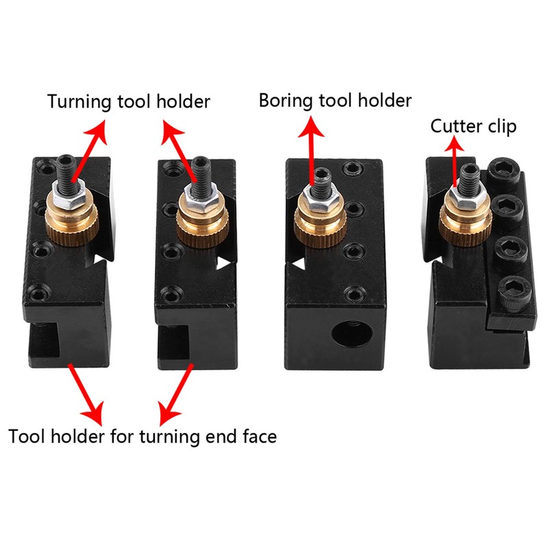 Quick Change Tool Holder and Holder Set for Mini Lathes