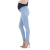 Women’s Maternity Jeans Over The Belly Waistband with Belt Loops