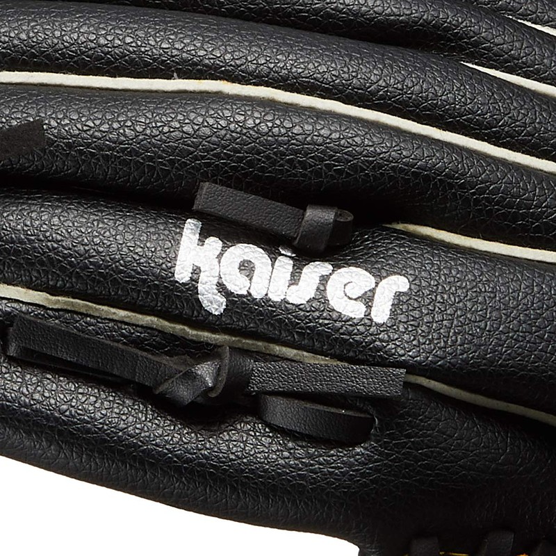 Kaiser KW-313 Dragonfly Gloves, 10 Inches, Black, Baseball, Catchball, Practice,