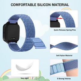 VELULYX Kids Nylon Band for XPLORA X5 / XGO2/XGO3, XPLORA Kids Smartwatch Girls Boys Replacement Straps for Xplora X5 Play/XGO2/XGO3