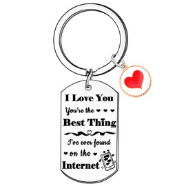 BESPMOSP Funny Couple Keyring Gifts Valentines Day Gifts for Him Her Anniversary Keyring for Women Men Long Distance Relationship Gifts for Husband Wife Boyfriend Girlfriend Birthday Gifts