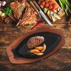 DOITOOL Cast Iron Fish Pan: Cast Iron Skillet with Wooden