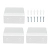 3PCS Clear Acrylic Display Rack Wall Mounted Floating Shelf for