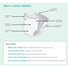 Rely® Adult Diapers, Disposable Incontinence Briefs with Tabs, Maximum Absorbency,