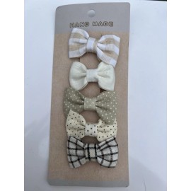Unbranded Girls Bow knot hair clips– Soft Fabric Clips – hair accessories. Back to school.