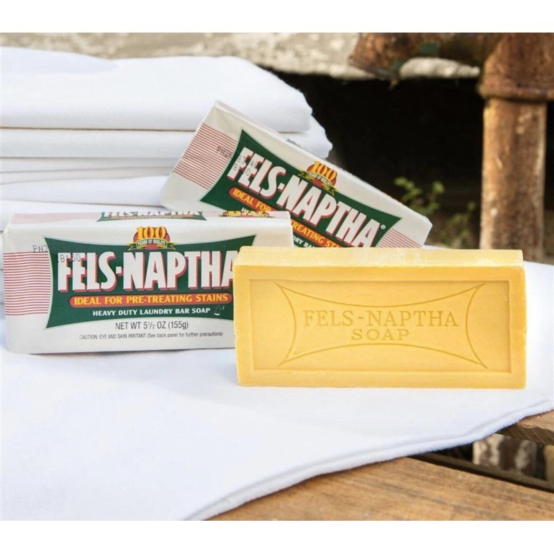 Fels-Naptha Laundry Soap Pack of TWO BARS Stain Remover Poison