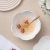 KKGUD Cute Ceramic 6-Inch Serving Bowl with Saucer and Spoon,