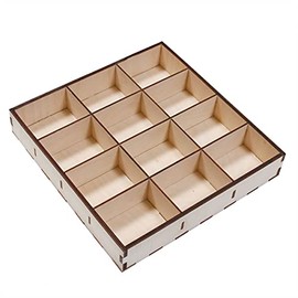 Ulanik Tray for Sorting 12 Sections Montessori Wood Sorting Tray Age 3+ Colour Sorting and Counting Preschool Learning Education Toy… (2 Edition)