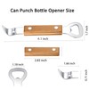 HANCELANT Can Punch Bottle Opener, Manual Stainless Steel Can Opener