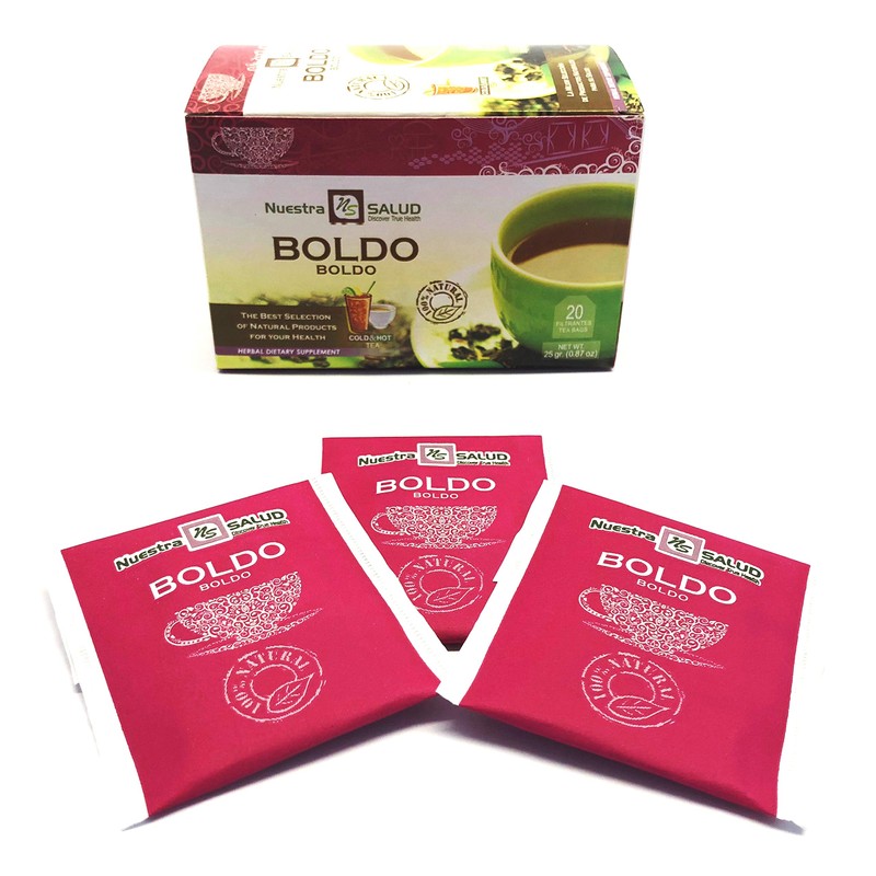 Boldo Herbal Filter Tea Value pack (60 tea Bags)
