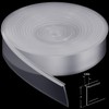 108-Inch Shower Door Bottom Seal Strip - Clear Silicone Replacement