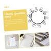 Hohopeti 10pcs Metal Binder Clips Paper Clamps for Office Document