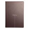 I LOVE MENU Risto Menu Holder, PVC, Cacao, 31.3 x