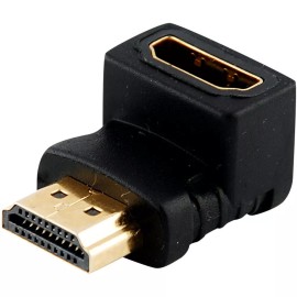 Unbranded/Generic HDMI Male to Female Right Angle 90 Degree Adapter Extender HDTV 1080P 24K Gold