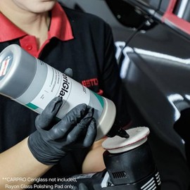 CARPRO Glass Polishing Pad - Polish Glass Scratches Etching, Correct and Clean Damaged Windshield & Window Glass - 3" (1 Pack)