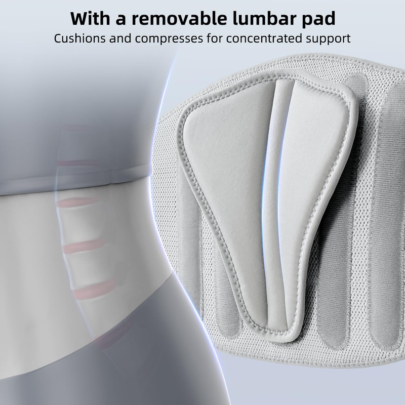 FREETOO Back Brace for Lower Back Pain Women with Bionic
