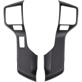 Car Center Console Steering Button Panel Trim Cover Compatible with Toyota Tundra/Sequoia 2014-2021 Tacoma 2016-2023 4Runner 2014-2019 Central Control Steering Panel Decorative Frame ABS Accessories