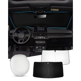 EVOOOR Front Window Shade for Honda-CRV Accessories- Front Windshield Sun Shade Cover Sun Visor - UV Ray & Privacy Protection (Front Sunshade for Honda-CRV(2023-2025))