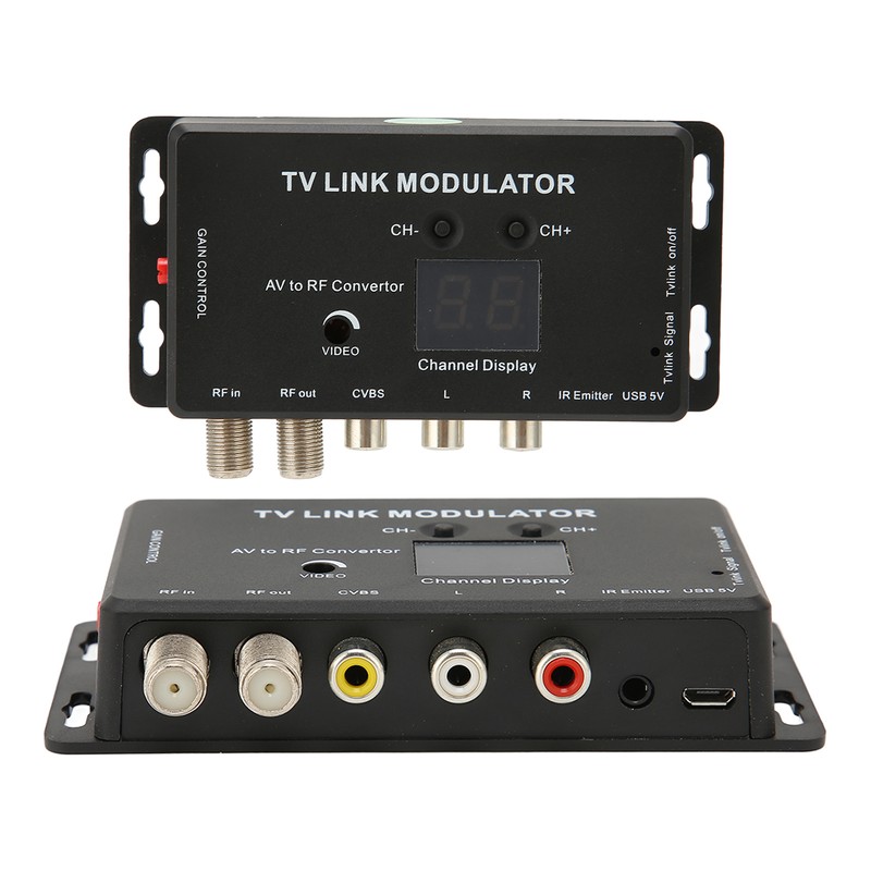 TM70RG TV Link Modulator Support PAL /NTSC Adjustable Output Gain