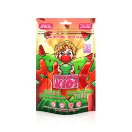 Bubblegum Kids Theo’s Wacky Watermelon Sugar Free Gum | Stocking Stuffers, Holiday Candy, Party Favors | Sugarless Gum, Vegan, Peanut Free, Low Calorie Alternative for Kids & Adults | 1 Pack