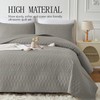 akkialla Full/Queen Size Quilt Bedding Set,Dark Grey Lightweight Microfiber Soft