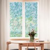 Privacy Window Film, 3D Leaf Rainbow Stained Glass Effect, Static