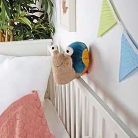 sigikid 43282 Snail Patchwork Sweety, Plush, Cuddly Toy, Cuddly Soft, from 3 Months