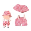 17cm Doll Clothes Set Pink 2-Piece Handcrafted Crochet Doll Clothes