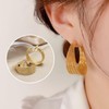 Gold Clip on Small Hoop Earrings for Women Girls Ear