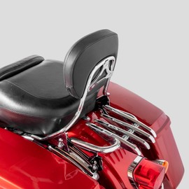 Mofun Chrome Luggage Rack Stealth Style Detachable Compatible with 2009-2023 Harley Touring Road King Electra Glide Road Glide Street Glide