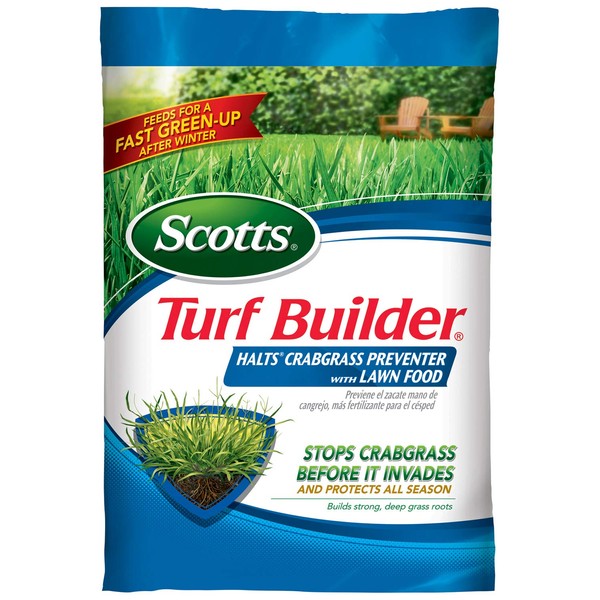 Scotts Turf Builder Halts Crabgrass Preventer with Lawn Food: Covers up to 5,000 sq. ft., 13.35 lbs., Not Available in FL