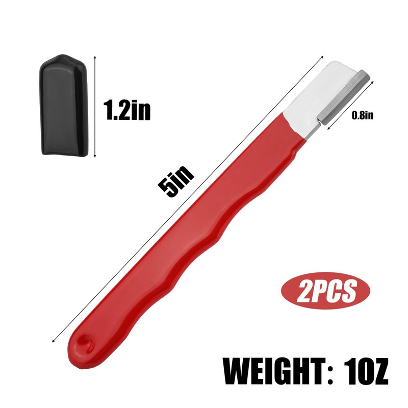 2pcs Pocket Blade Sharpener, Premium Wolfram Steel Garden Tool Sharpener