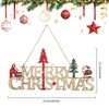 Merry Christmas Sign,Christmas Hanging Ornament,Christmas's Door Plaque Sign,Santa Tree Xmas