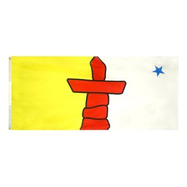 Annin Flagmakers Model 220230 Nunavut Canadian Province (Territory) Flag 3x6 ft. Nylon SolarGuard Nyl-Glo 100% Made in USA