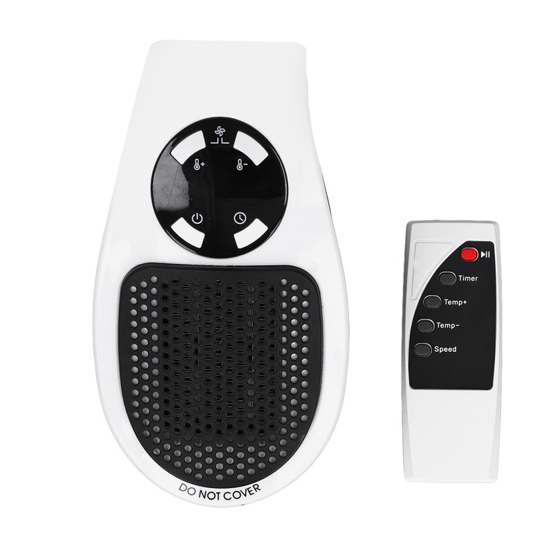 500W Household Mini Space Heater Plug In Portable Home Office