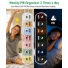 7 Day Pill Organiser with Magnetic Closure & Removable Lids