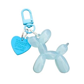 Noguez. Llavero con Forma de Globo en Figura de Perro y Corazón, Accesorio para Llaves de Coche o Casa, Dijes para Mochilas y Bolsas, Regalo para Muje