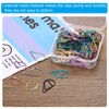 sourcing map 150 Pieces Metal Paper Clip Drop-Shaped with Box