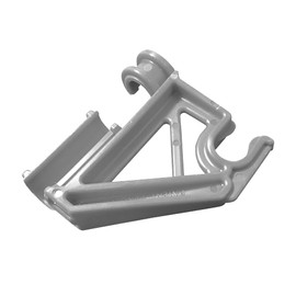 LTM CONCRETE Horizontal Rebar Holder (12 Pack) – HRH – Perpendicular Rebar Clip, Wall Reinforcement Spacer, Attach at Any Height, Sturdy, Bar #4 Support - Made in USA