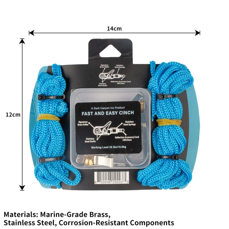 Unbranded 6 Hooks Rope with Roller Tensioner Lock Buckle Tie