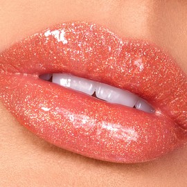 Bossy Cosmetics Vegan Lip Gloss for Soft Lips, Plumping, Hydrating Non-Stick Lipgloss for Women, Provides Maximum Shine, Paraben and Cruelty Free (Outspoken - Warm Orange Color)