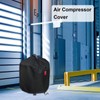 Air Compressor Black Waterproof Cover, Durable 600D Heavy Duty Air