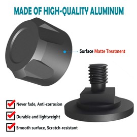 Welding Hood Pipeliner Helmet Fasteners-1Pair Aluminum Helmet Pipeliner Headgear Replacement Parts Accessories Screws Flip Hood, Anti-rust and durable (Black)