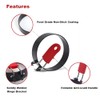 Yubng 3.5 inch Egg Rings for Frying Eggs ,4 Pack Non-Stick Egg