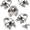 PuretéavHom Pack of 12 Wire Rope Clamps 2 mm Stainless