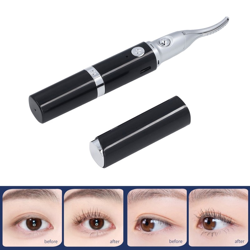 Electric Heated Eyelash Curler Handheld 2 in 1 Long Lasting