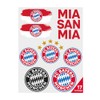 FC Bayern München Tattoo Set - 2 Sheets with 17