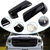 ALLTIMES Gloss Black Side Mirror Cover Cap for Silverado Sierra