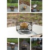 Camping Moon Alcohol Burner, Multi-Cloth Trivet, Storage Bag Included, Stainless